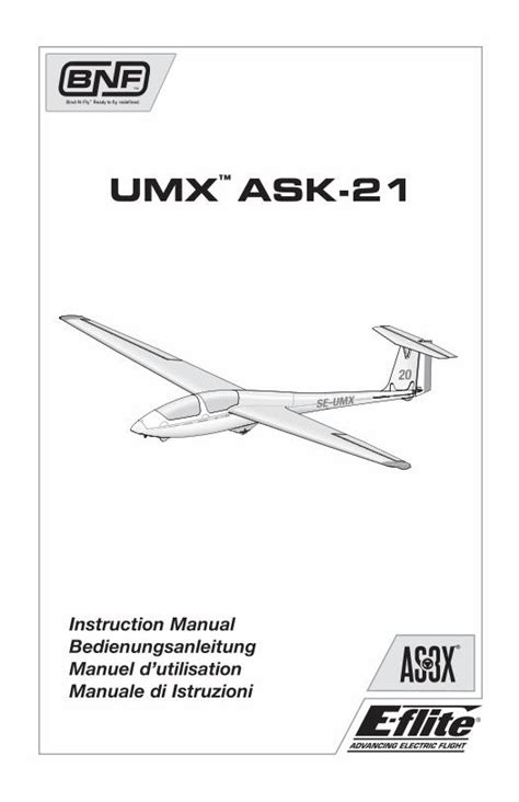 umx ask-21|29642 EFL ASK 21 Manual multi